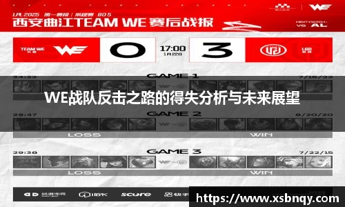 WE战队反击之路的得失分析与未来展望