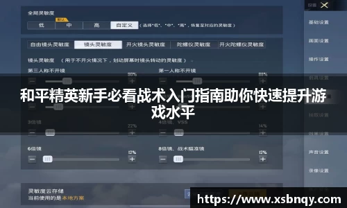 和平精英新手必看战术入门指南助你快速提升游戏水平
