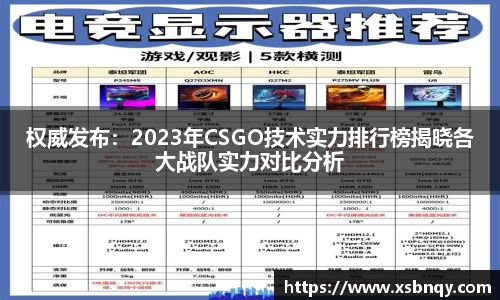 权威发布：2023年CSGO技术实力排行榜揭晓各大战队实力对比分析