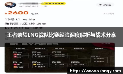 王者荣耀LNG战队比赛经验深度解析与战术分享
